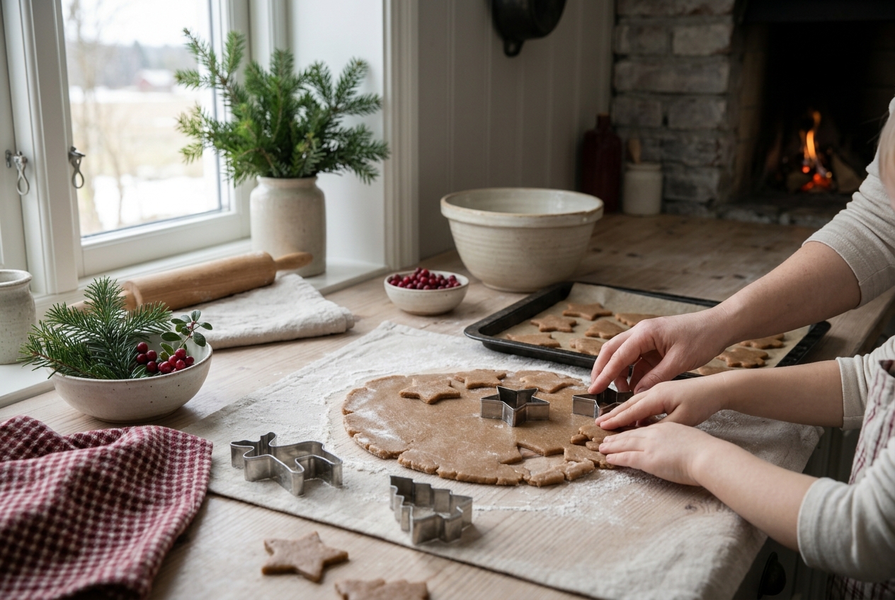 Pepperkaker med barna – enkel oppskrift 